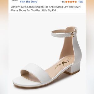 Elegant White Ankle Strap Sandals